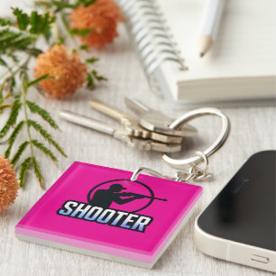 Shooter – Marksman Silhouette Premium Design  Keychain