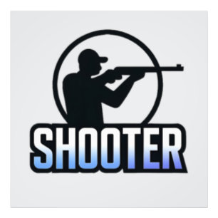 Shooter – Marksman Silhouette Premium Design  Photo Print