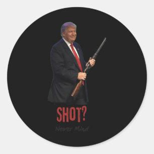 Shooting 1 classic round sticker