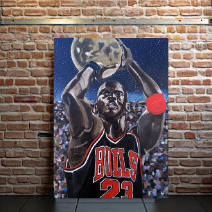 Shooting for the Moon Painting by Alfred Fox Canvas Print