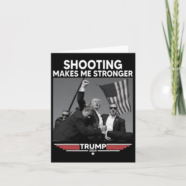 Shooting Makes Me Stronger Shooting  Card (Front)