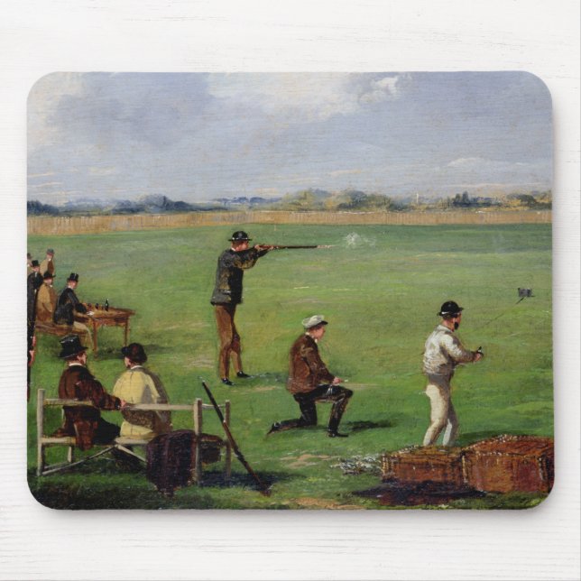 Shooting (oil on paper) mouse pad (Front)