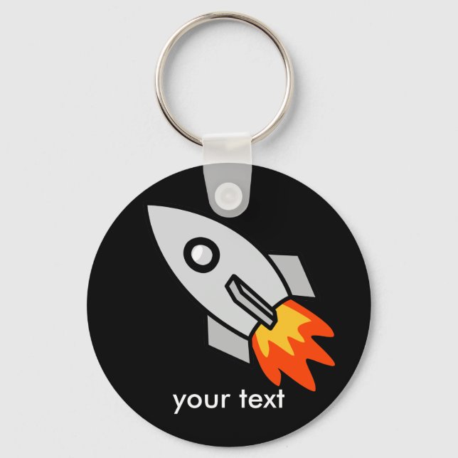 Shooting rocket Gifts Keychain (Front)