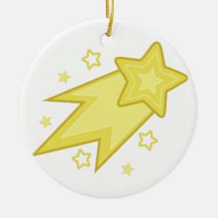 Shooting Star Ceramic Ornament
