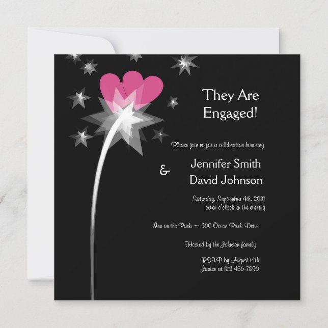 Shooting Star Engagement Announcement (Front)
