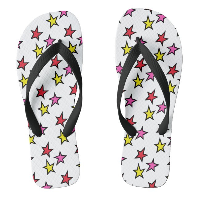 Shooting Star Flip Flops Beach Footwear (Footbed)