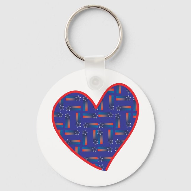 Shooting-Star-Heart Keychain (Front)