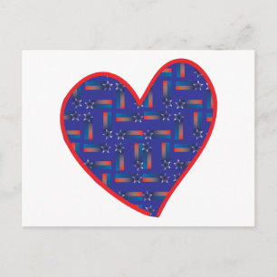 Shooting Star Heart Postcard
