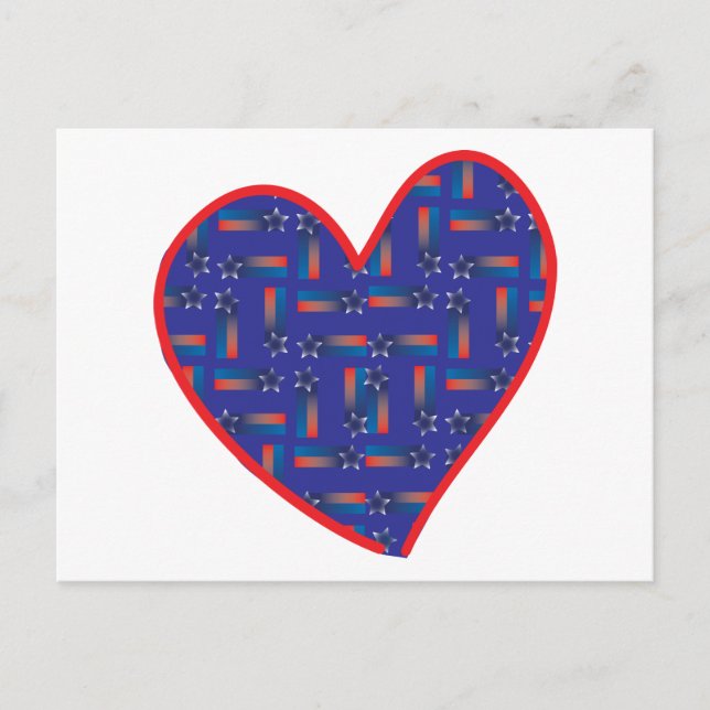 Shooting Star Heart Postcard (Front)