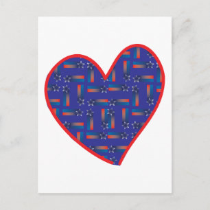 Shooting Star Heart Postcard
