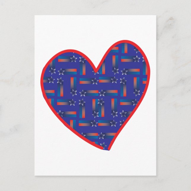 Shooting Star Heart Postcard (Front)
