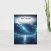Shooting Star In Night Sky Sympathy Thank You