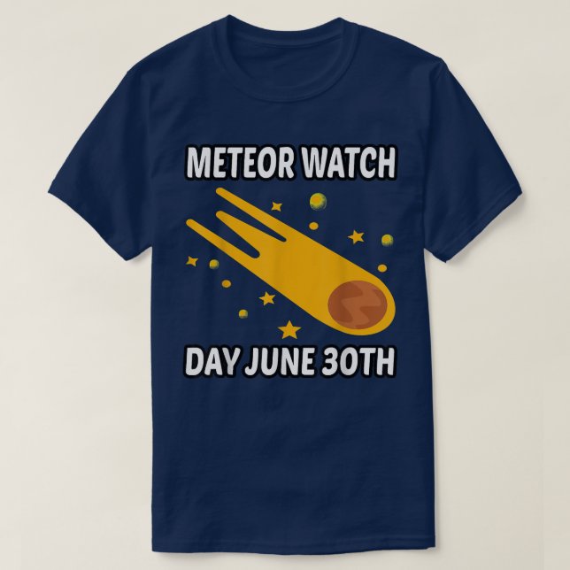 Shooting Star Lover And Night Sky Meteor Watch Day T-Shirt (Design Front)