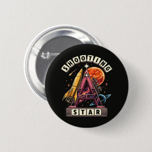 Shooting Star Space 2 Inch Round Button