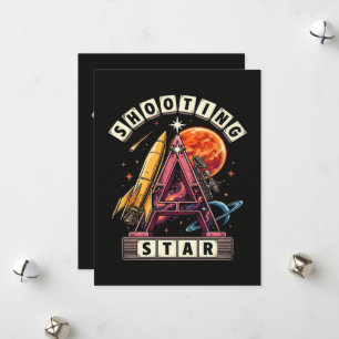 Shooting Star Space Holiday Card