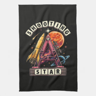 Shooting Star Space Kitchen Towel