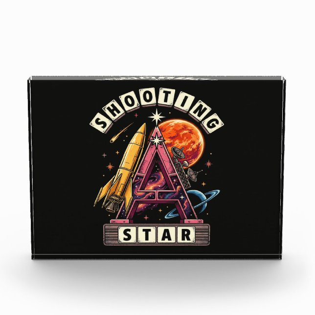 Shooting Star Space Photo Block (Front)