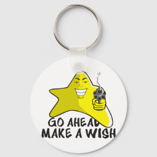 SHOOTING STAR T SHIRT KEYCHAIN