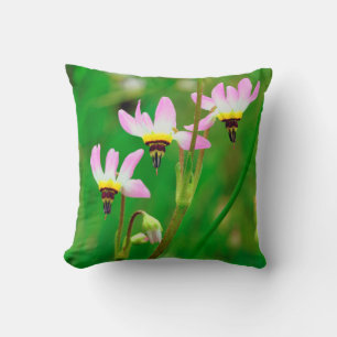 Shooting Star Wildflowers in Mission Trails Park Throw Pillow