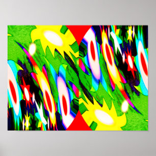 Shooting stars art poster