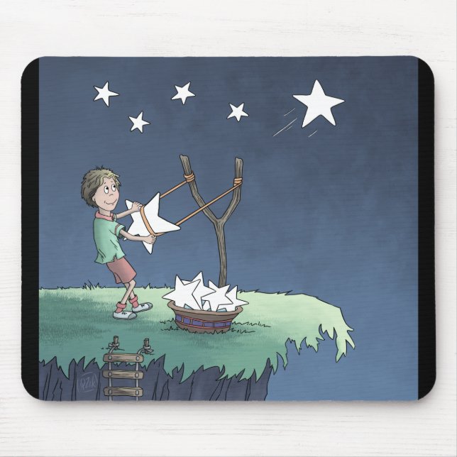  Shooting Stars - Creating Wishes Mouse Pad (Front)
