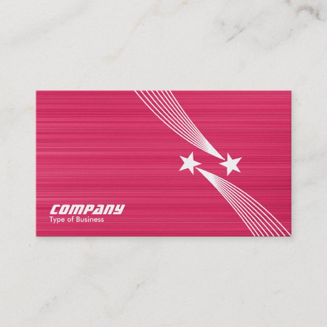 Shooting Stars v2 - White on Crimson Texture Business Card (Front)