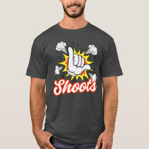 Shoots Comic Shaka Hawaii Hawaiian Pidgin Slang T-Shirt