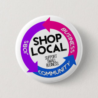 Shop Local 2 Inch Round Button
