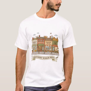 Shop Local Storefront Independent Retailer Month T-Shirt