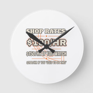 Shop Rates — Wall Clock Trade Tested