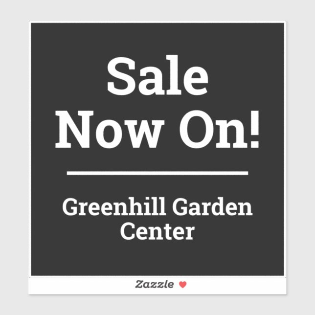 Shop Sale or Store Sale Sticker (Sheet)