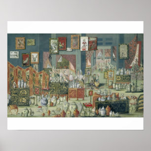 Shop Selling Chinese Goods, mid-18th century (cera Poster