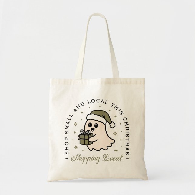 Shop small and local this Christmas Tote Bag (Front)