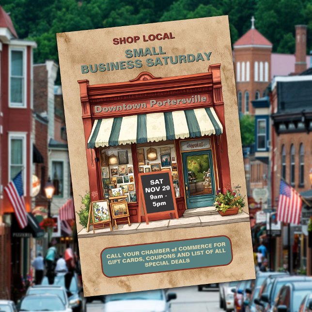 Shop Small Businesses Event Flyer (Creator Uploaded)