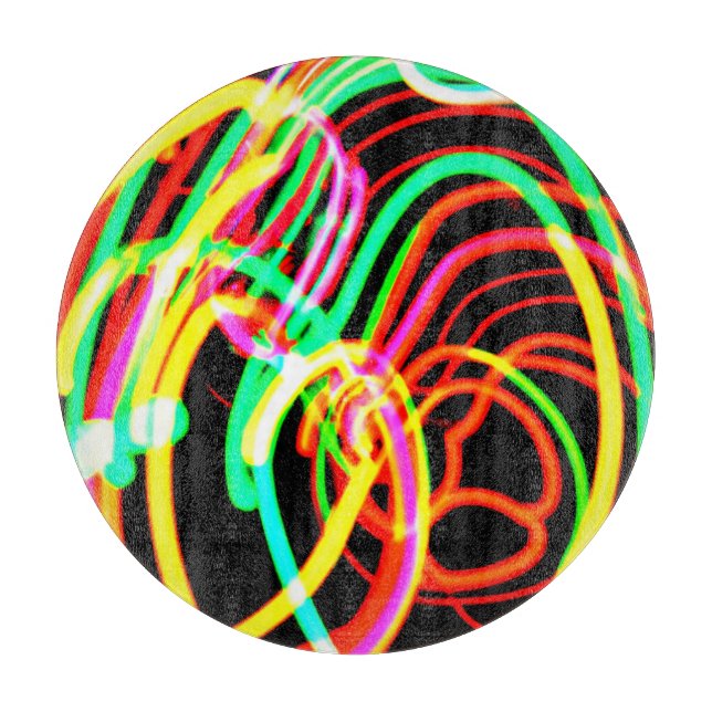 Shop the Latest Neon Patterns Collection  Cutting Board (Front)