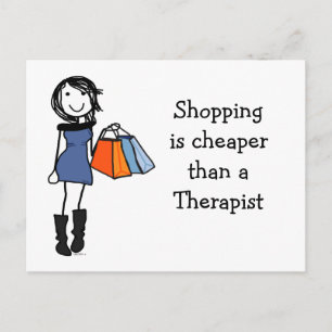 Shop til u drop Postcard Invite