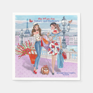 Shop 'til you drop  Birthday Party   Paper Napkins