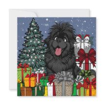 Shopaholic Newfoundland puppy dog