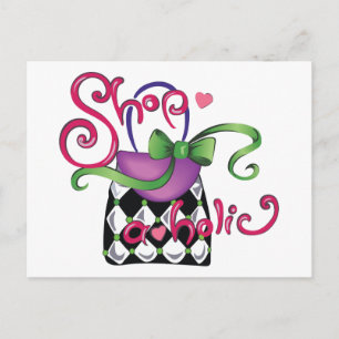 Shopaholic Postcard