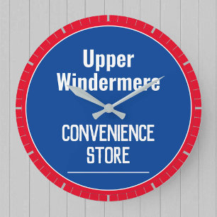 Shopkeeper Local Stores Wall Clock