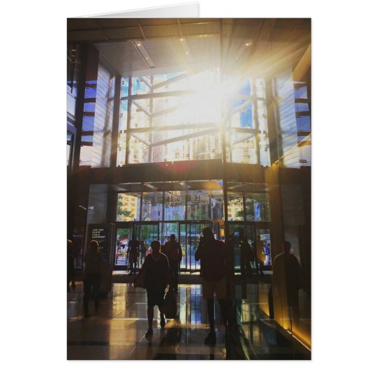 Shopping at Sunset NYC New York City Photo Card