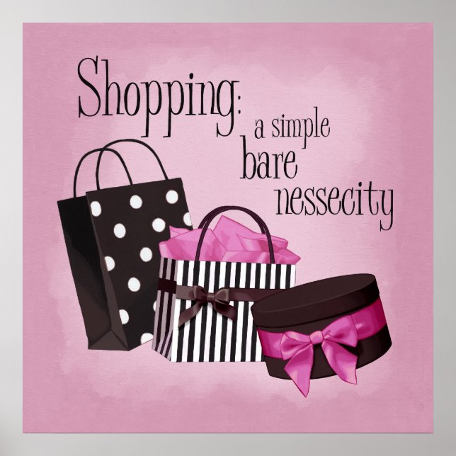 Shopping bags poster (Front)
