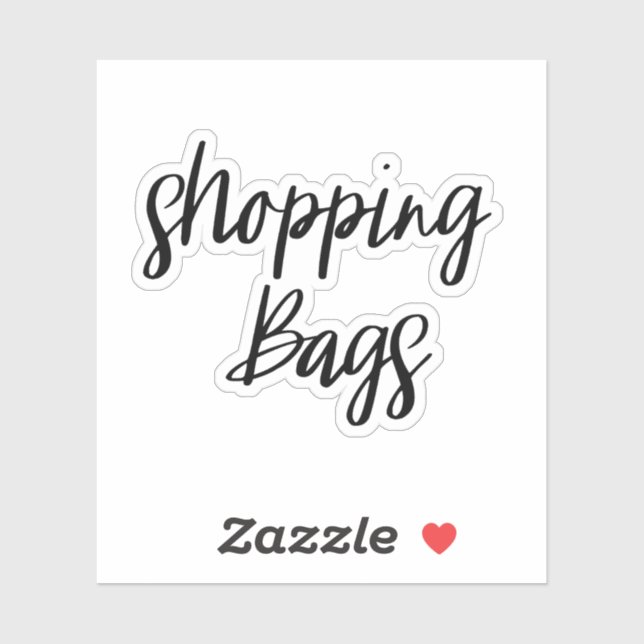 Shopping Bags Storage Sticker (Sheet)