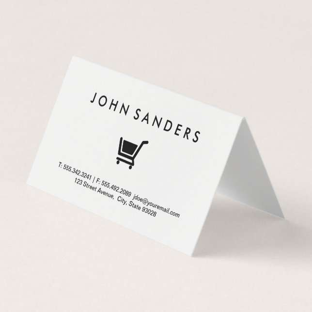 Shopping Cart / E commerce Business Card (Front)
