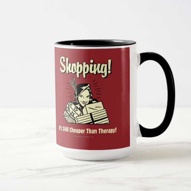 Shopping: Cheaper Than Therapy Mug (Right)