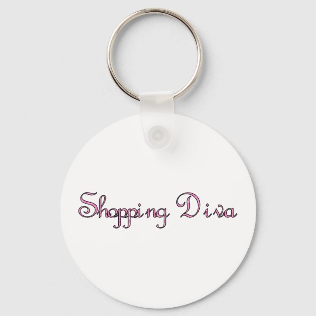 Shopping Diva Keychain (Front)