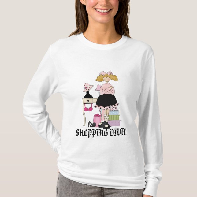 SHOPPING DIVA T-shirt (Front)