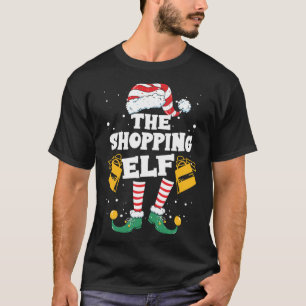 Shopping Elf Family Matching Christmas Pajama T-Shirt