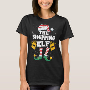 Shopping Elf Family Matching Christmas Pajama T-Shirt