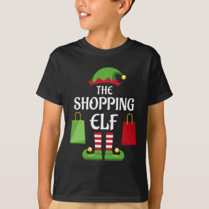 Shopping Elf Family Matching Group Christmas Shopp T-Shirt